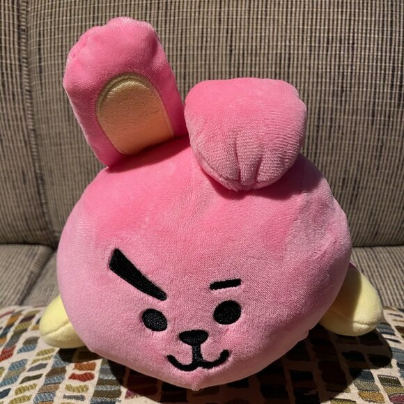 BTS Bangtan BT21 Laying Down Cooky Plush 16'' Line Friends License Pink Soft NWT - Picture 3 of 8